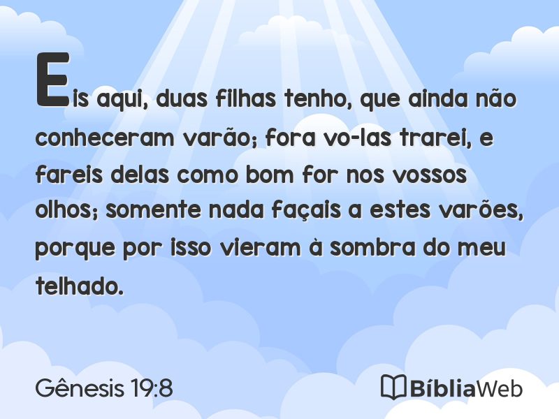 Gênesis 19:8 em imagem para compartilhar