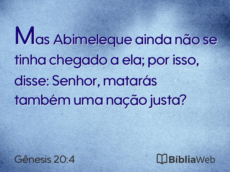 Gênesis 20:4 em imagem para compartilhar