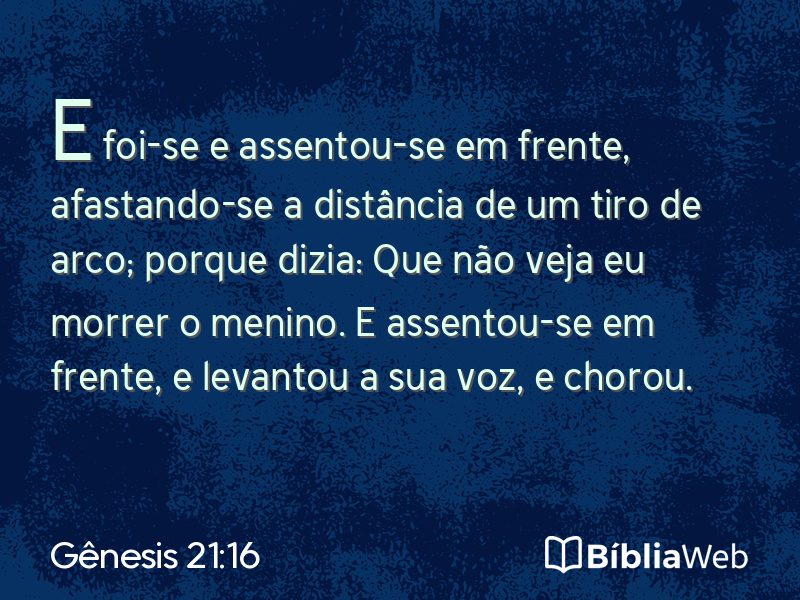 Gênesis 21:16 em imagem para compartilhar