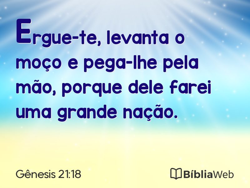 Gênesis 21:18 em imagem para compartilhar
