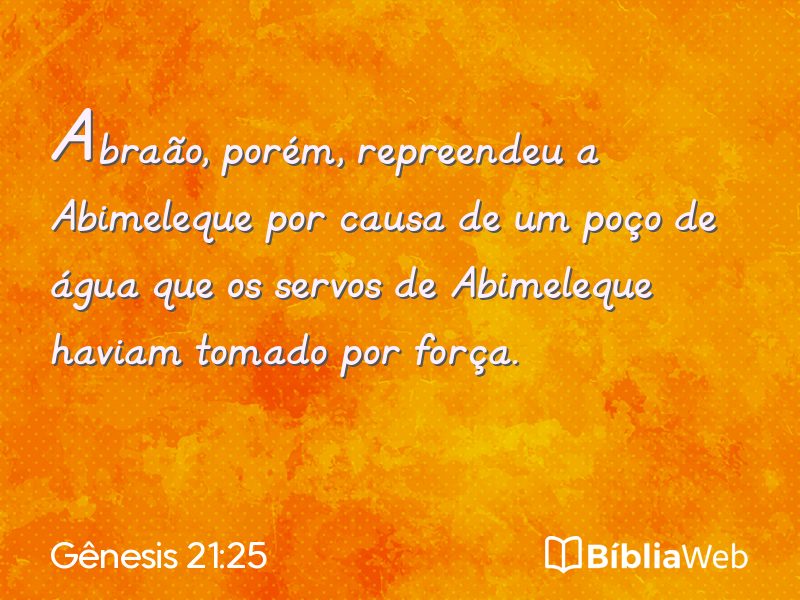 Gênesis 21:25 em imagem para compartilhar