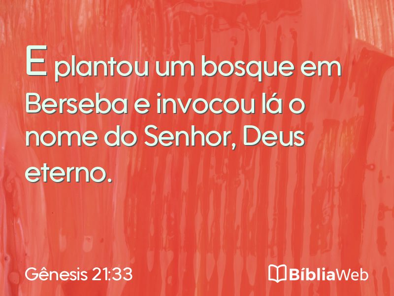 Gênesis 21:33 em imagem para compartilhar