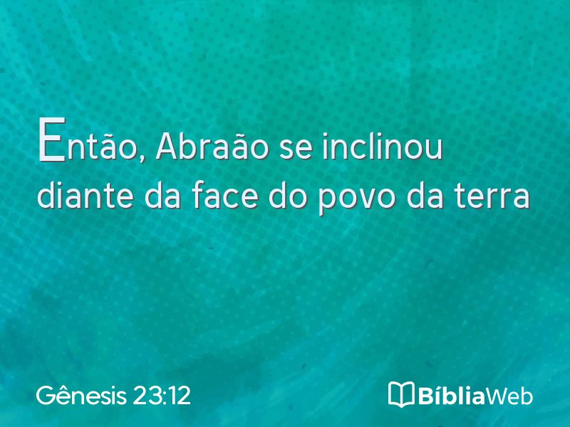 Gênesis 23:12 em imagem para compartilhar