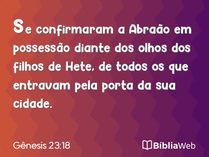Gênesis 23:18 em imagem para compartilhar