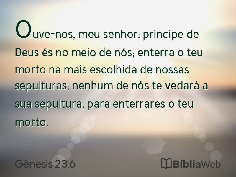 Gênesis 23:6 em imagem para compartilhar