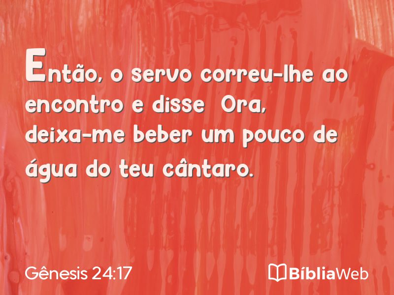 Gênesis 24:17 em imagem para compartilhar