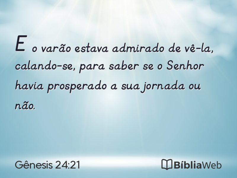 Gênesis 24:21 em imagem para compartilhar