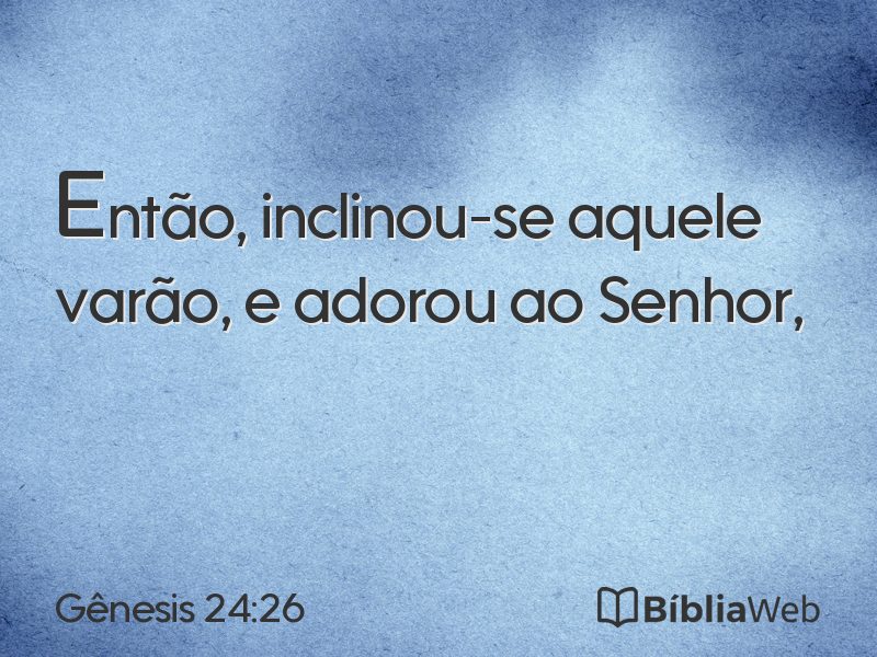 Gênesis 24:26 em imagem para compartilhar