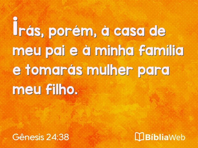 Gênesis 24:38 em imagem para compartilhar