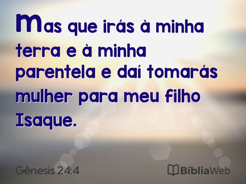 Gênesis 24:4 em imagem para compartilhar