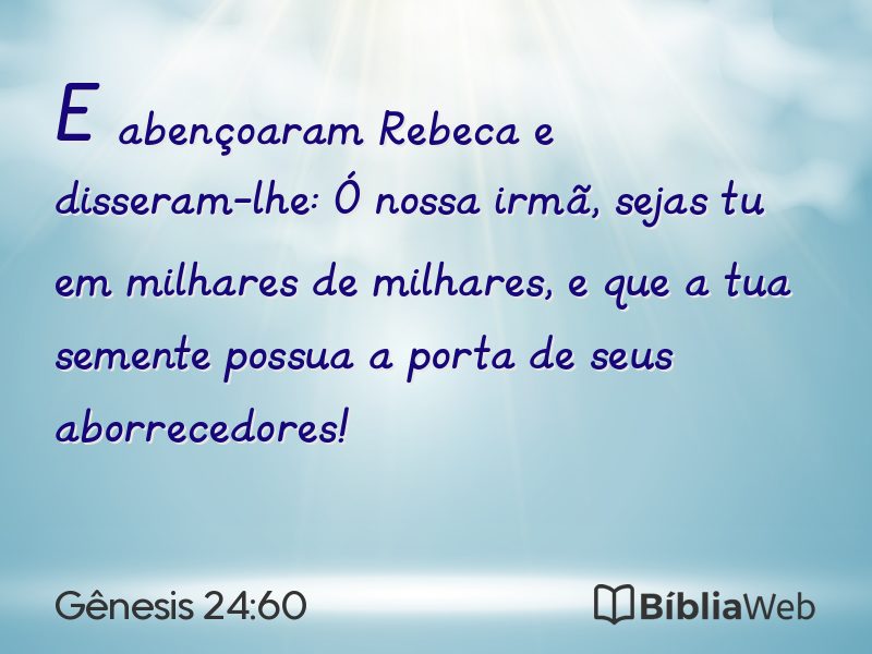 Gênesis 24:60 em imagem para compartilhar