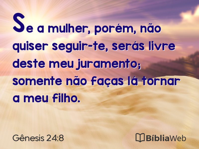 Gênesis 24:8 em imagem para compartilhar