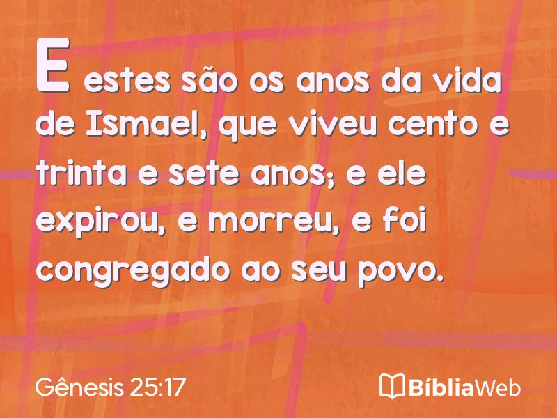 Gênesis 25:17 em imagem para compartilhar