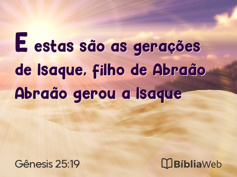 Gênesis 25:19 em imagem para compartilhar