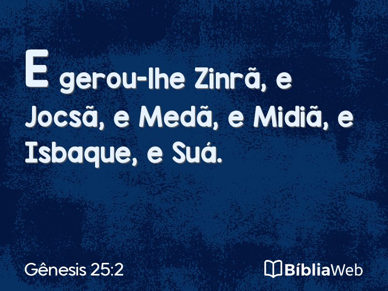 Gênesis 25:2 em imagem para compartilhar