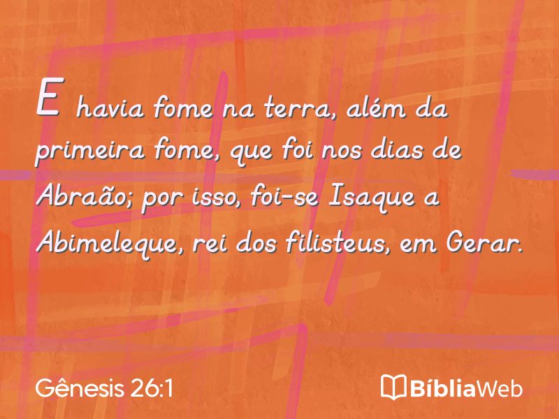 Gênesis 26:1 em imagem para compartilhar