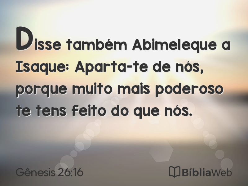 Gênesis 26:16 em imagem para compartilhar