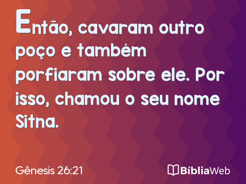 Gênesis 26:21 em imagem para compartilhar