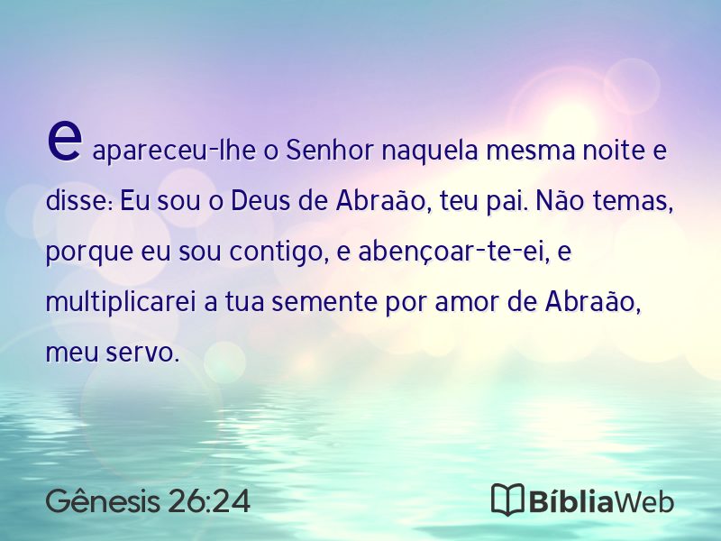 Gênesis 26:24 em imagem para compartilhar