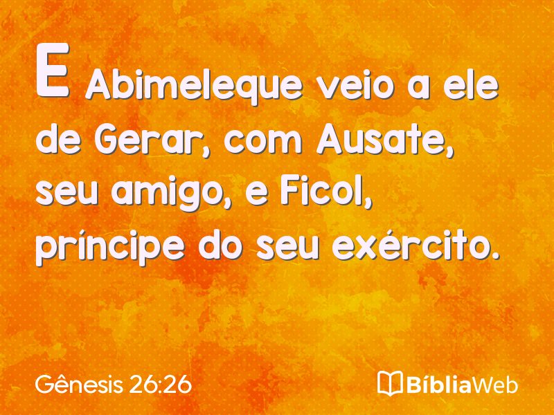 Gênesis 26:26 em imagem para compartilhar