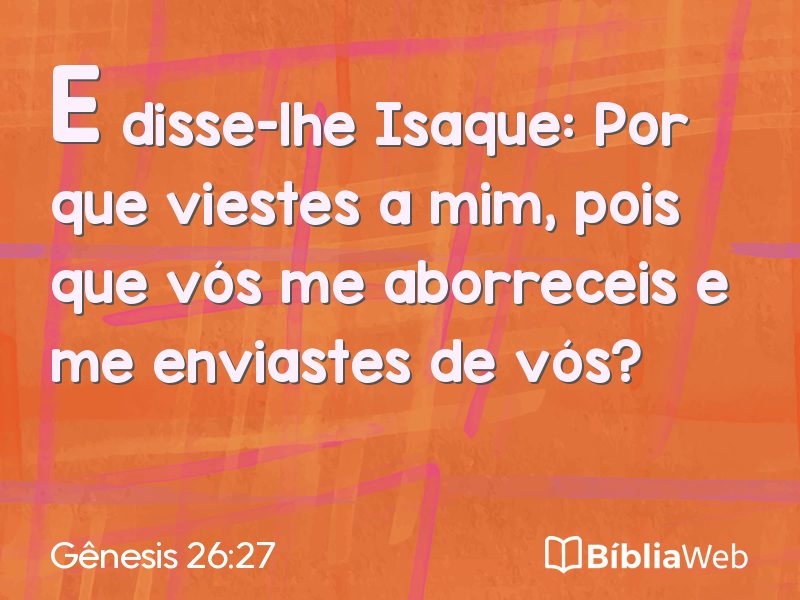 Gênesis 26:27 em imagem para compartilhar