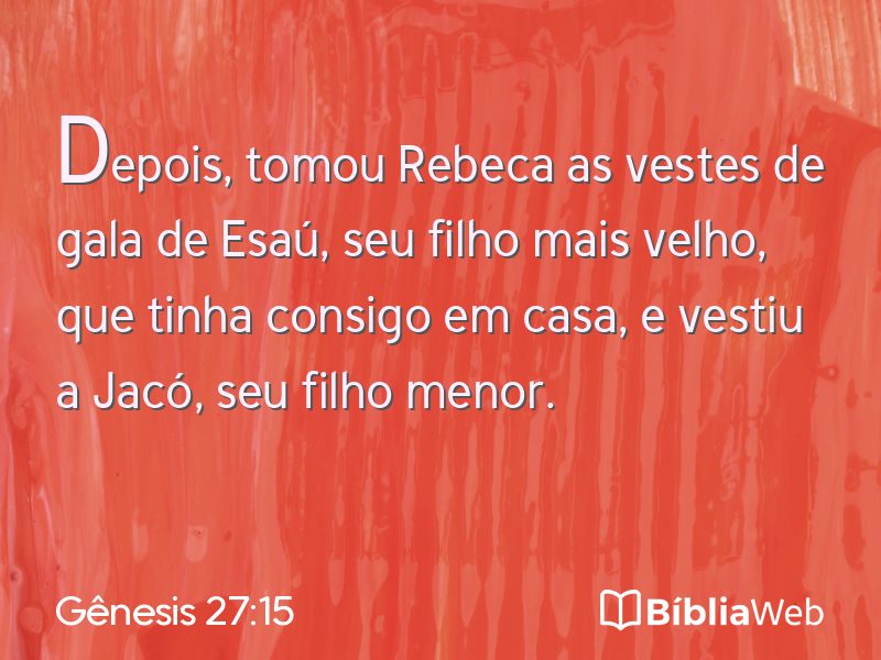 Gênesis 27:15 em imagem para compartilhar
