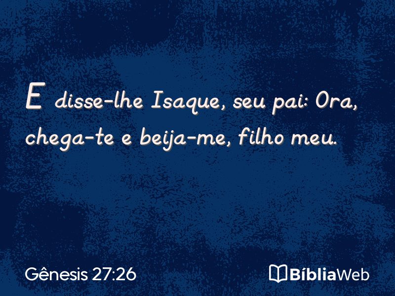 Gênesis 27:26 em imagem para compartilhar