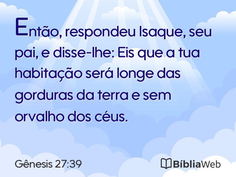 Gênesis 27:39 em imagem para compartilhar