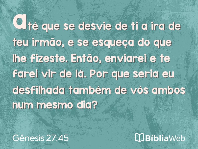 Gênesis 27:45 em imagem para compartilhar