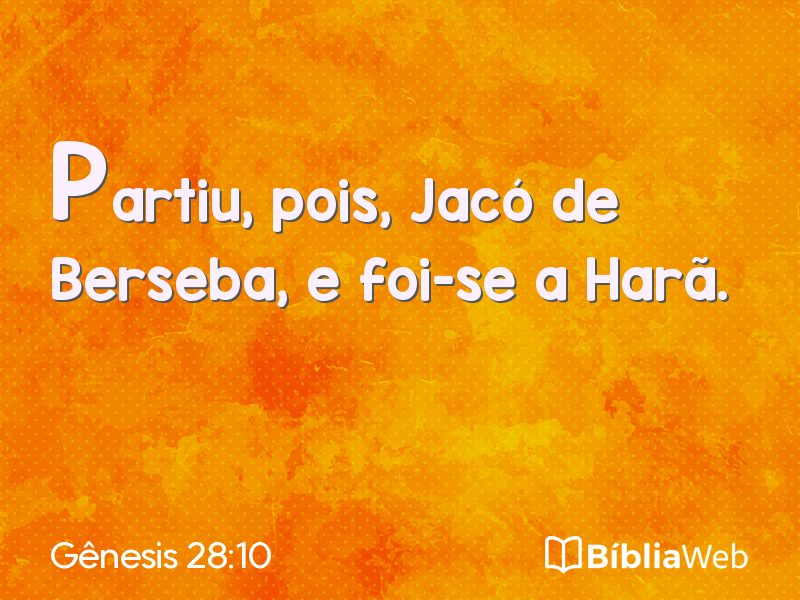 Gênesis 28:10 em imagem para compartilhar