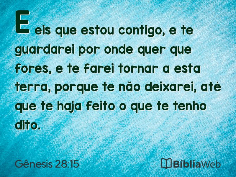 Gênesis 28:15 em imagem para compartilhar