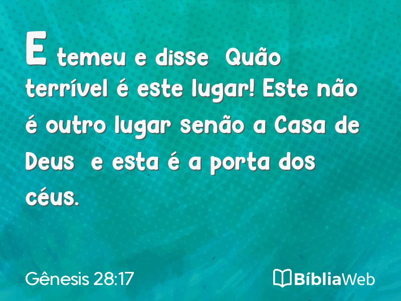 Gênesis 28:17 em imagem para compartilhar