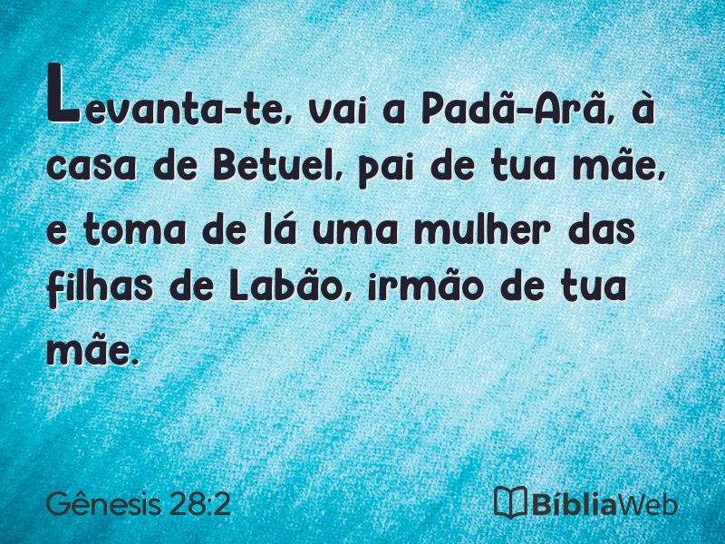 Gênesis 28:2 em imagem para compartilhar