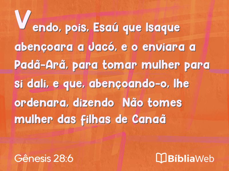 Gênesis 28:6 em imagem para compartilhar