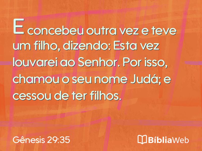 Gênesis 29:35 em imagem para compartilhar
