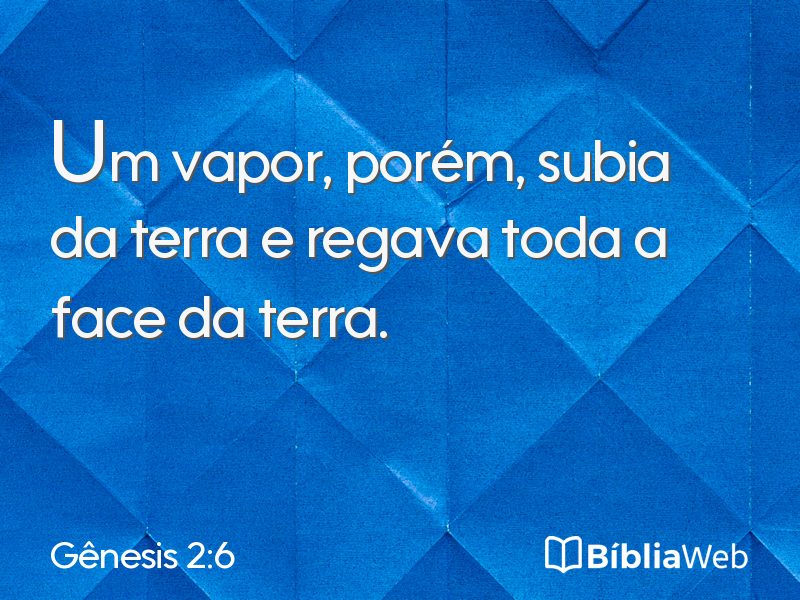 Gênesis 2:6 em imagem para compartilhar