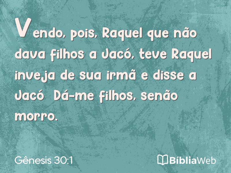 Gênesis 30:1 em imagem para compartilhar