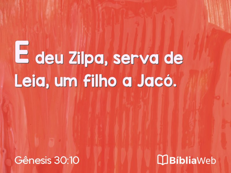 Gênesis 30:10 em imagem para compartilhar