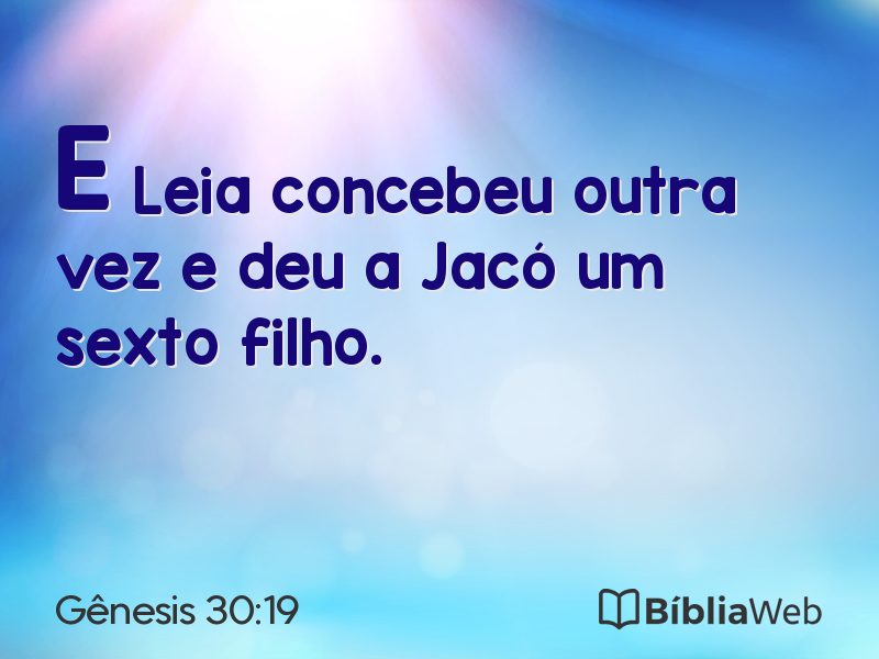 Gênesis 30:19 em imagem para compartilhar
