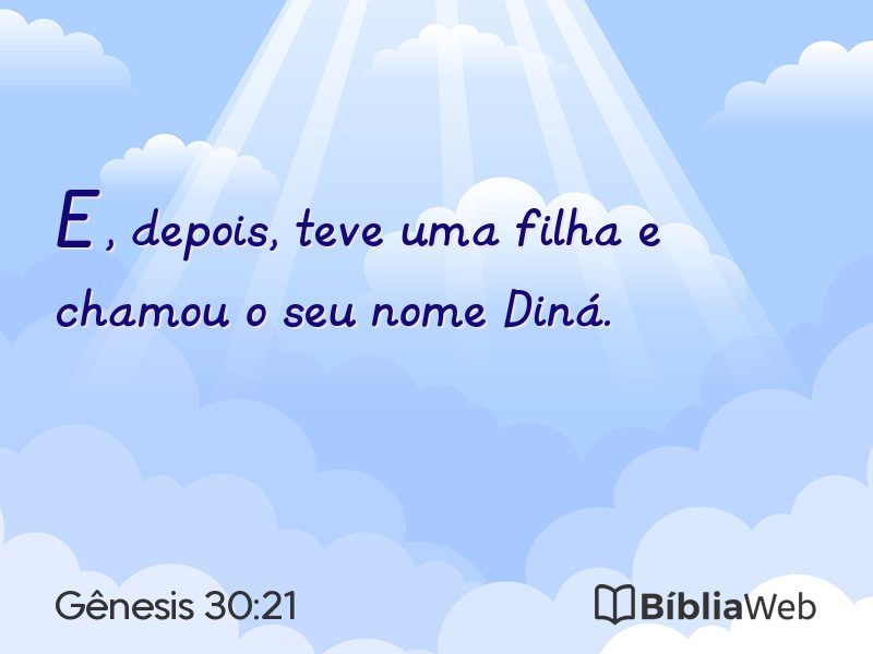 Gênesis 30:21 em imagem para compartilhar