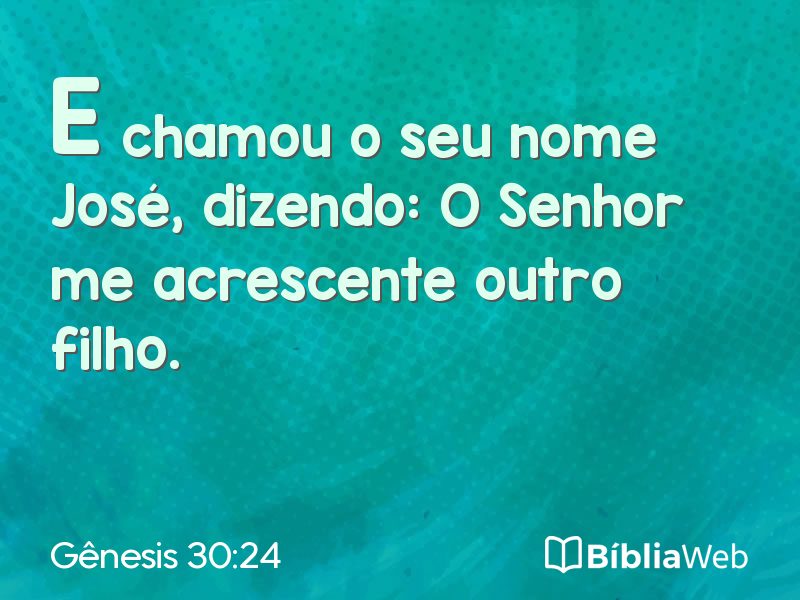Gênesis 30:24 em imagem para compartilhar