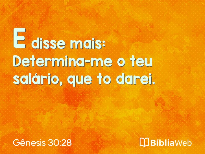 Gênesis 30:28 em imagem para compartilhar