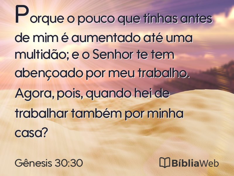 Gênesis 30:30 em imagem para compartilhar