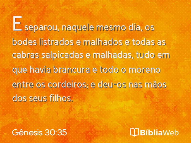 Gênesis 30:35 em imagem para compartilhar