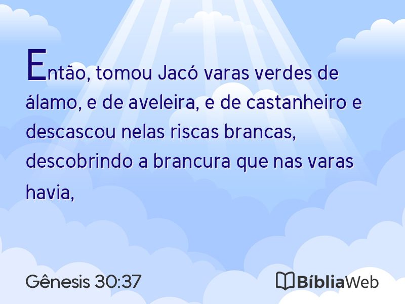 Gênesis 30:37 em imagem para compartilhar