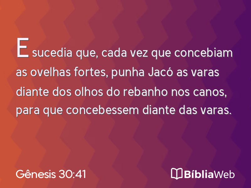 Gênesis 30:41 em imagem para compartilhar