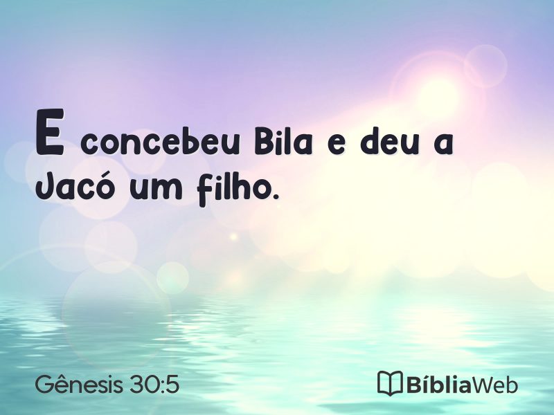 Gênesis 30:5 em imagem para compartilhar