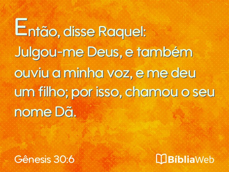 Gênesis 30:6 em imagem para compartilhar