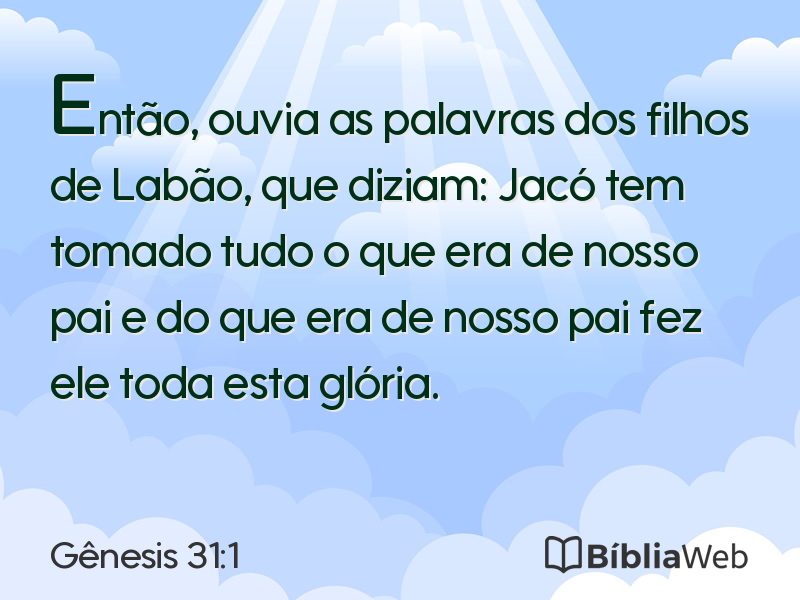 Gênesis 31:1 em imagem para compartilhar