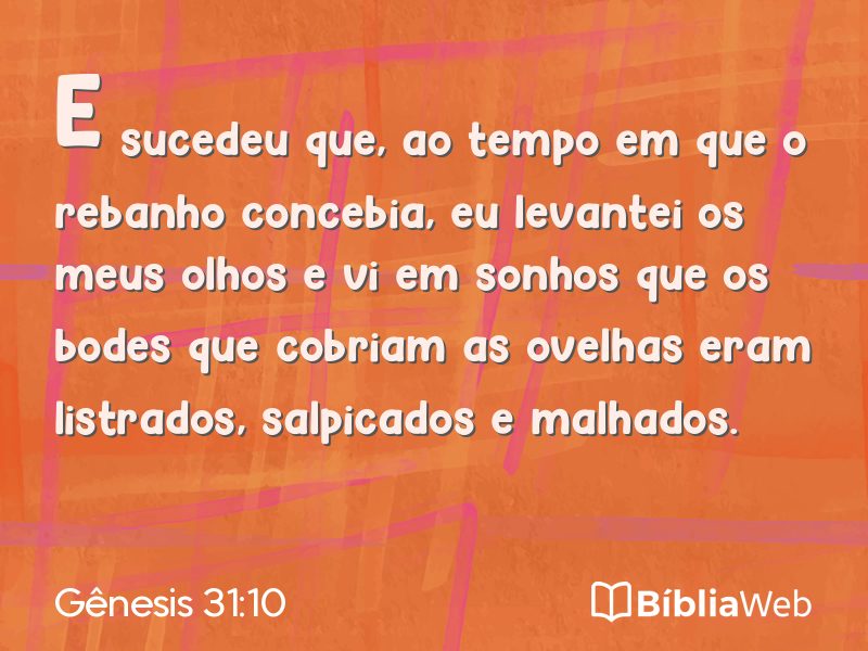 Gênesis 31:10 em imagem para compartilhar